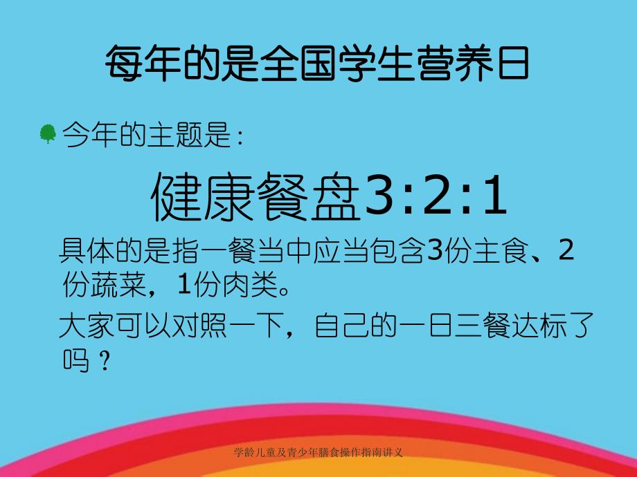 学龄儿童及青少年膳食操作指南讲义_第2页