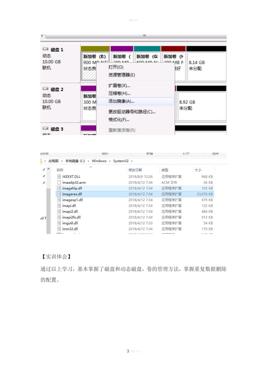 形考作业(二) 管理磁盘存储实训.doc_第3页