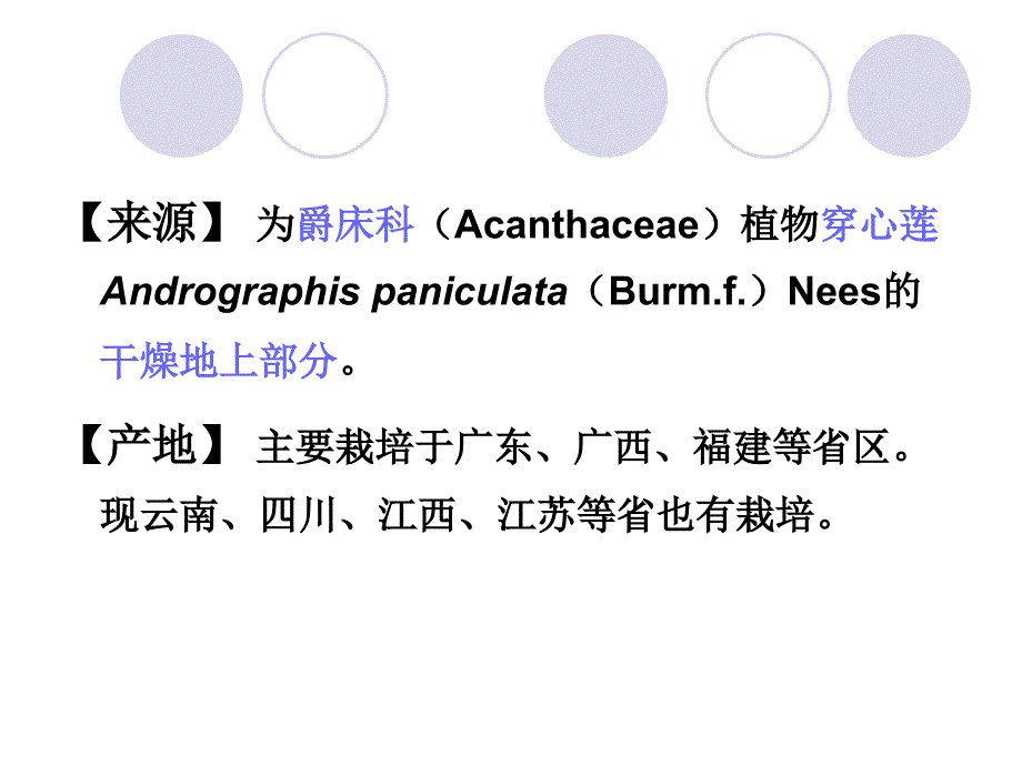 穿心莲名师编辑PPT课件_第2页