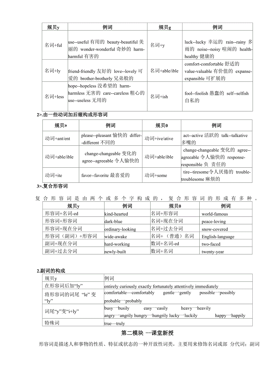 形容词和副词用法详解及练习(附答案)_第2页