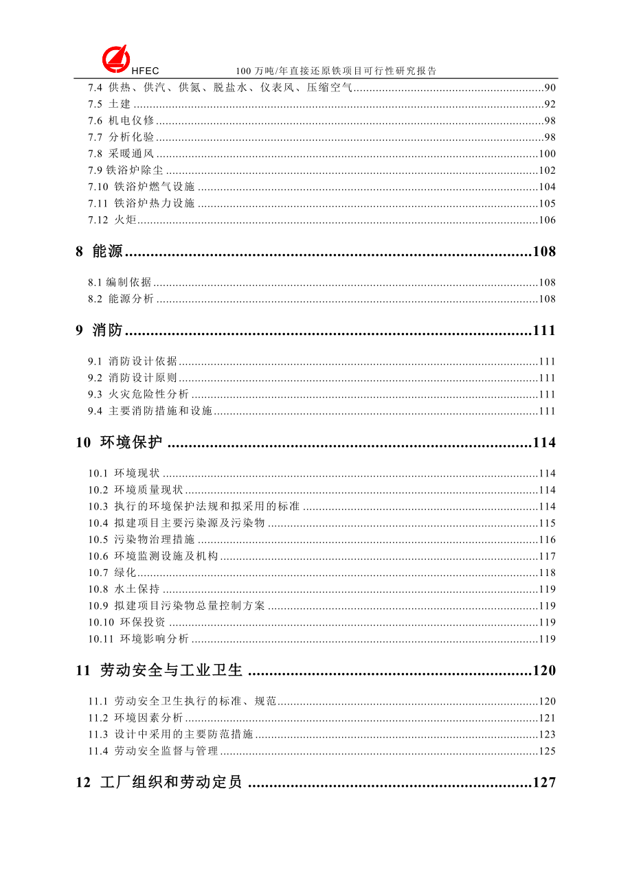 100万吨年直接还原铁生产建设项目可行性研究报告.doc_第3页