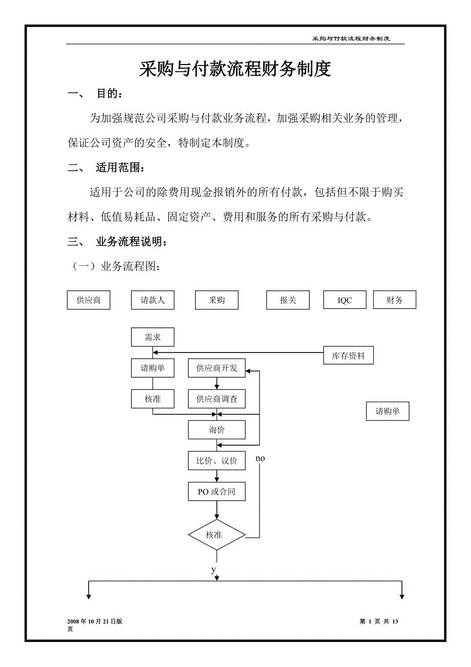 采购与付款流程说财务制度_第1页