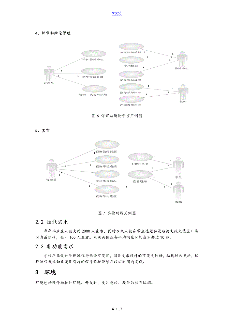 毕业设计管理系统需求分析报告报告材料与架构设计_第4页