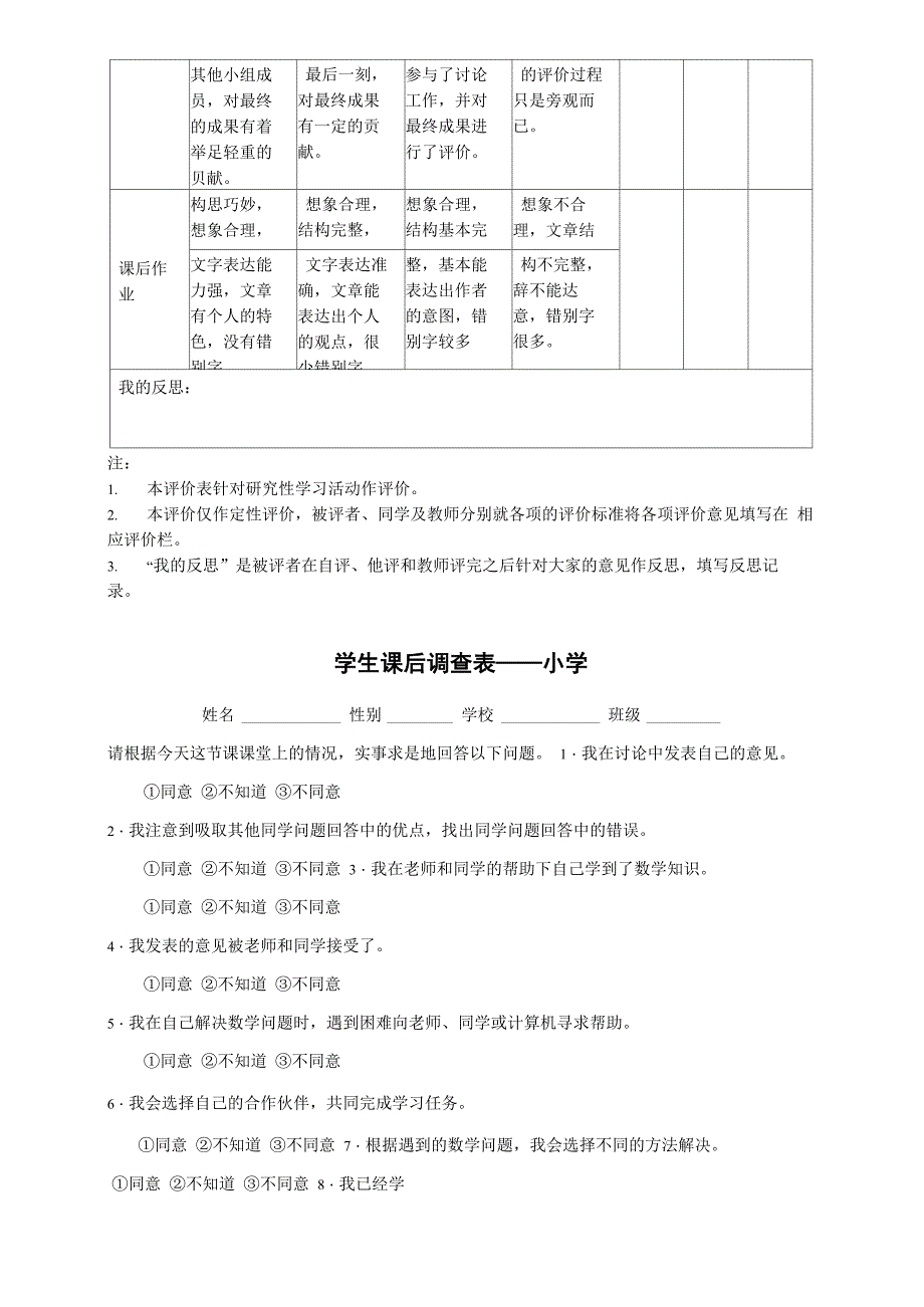 学生课堂表现评价量表_第5页