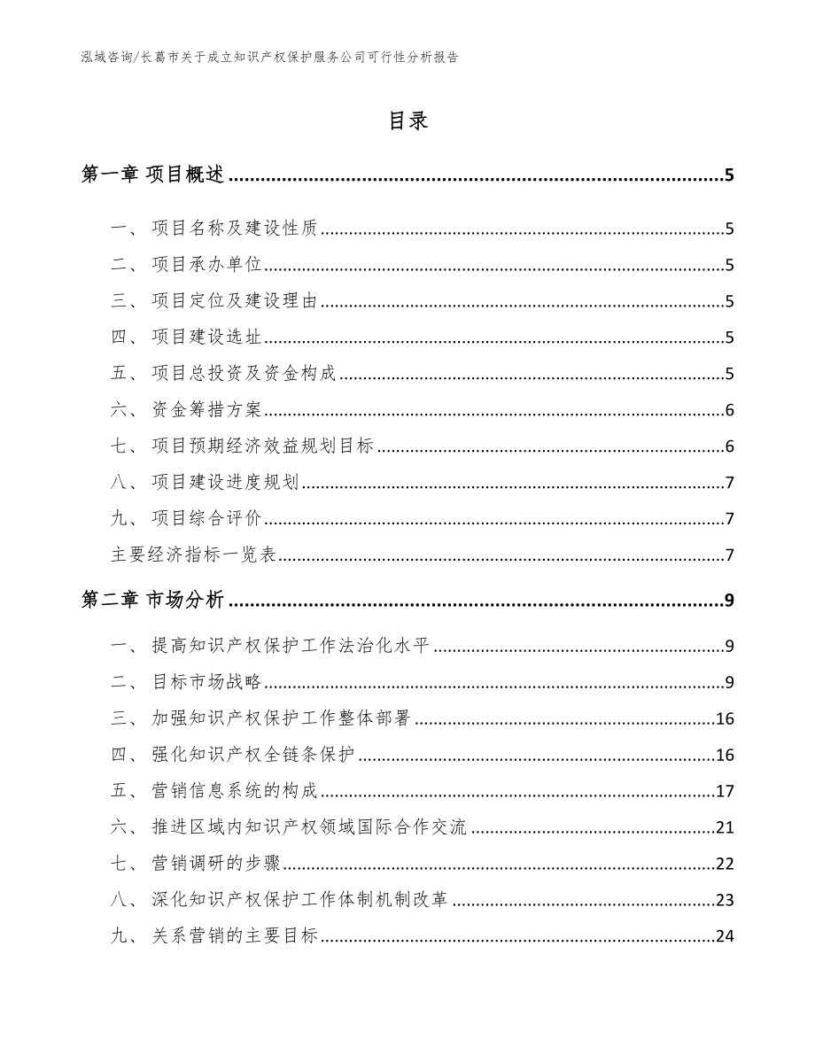 长葛市关于成立知识产权保护服务公司可行性分析报告_第1页