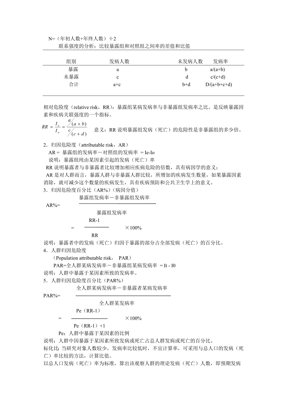 流行病学期末考试重点(DOC)_第4页