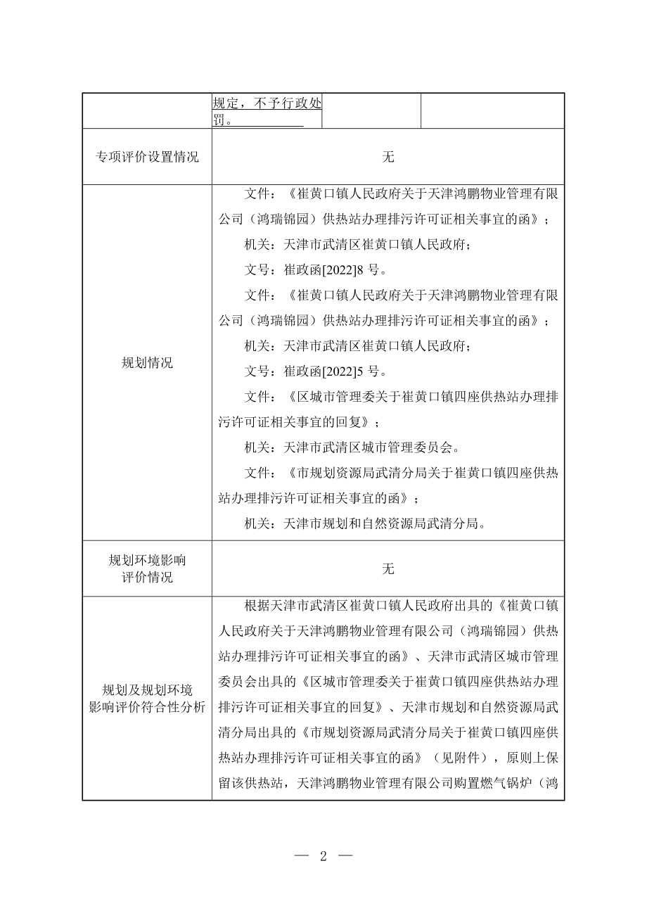 天津鸿鹏物业管理有限公司购置燃气锅炉（鸿瑞锦园）项目环境影响报告.doc_第3页