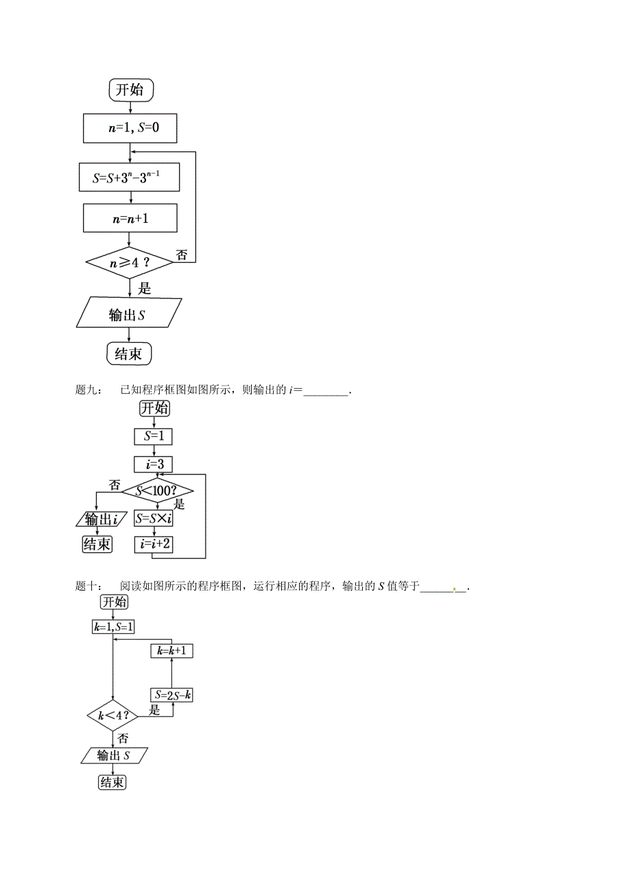 人教版高中数学必修三：算法常考题型与综合应用课后练习含答案_第4页