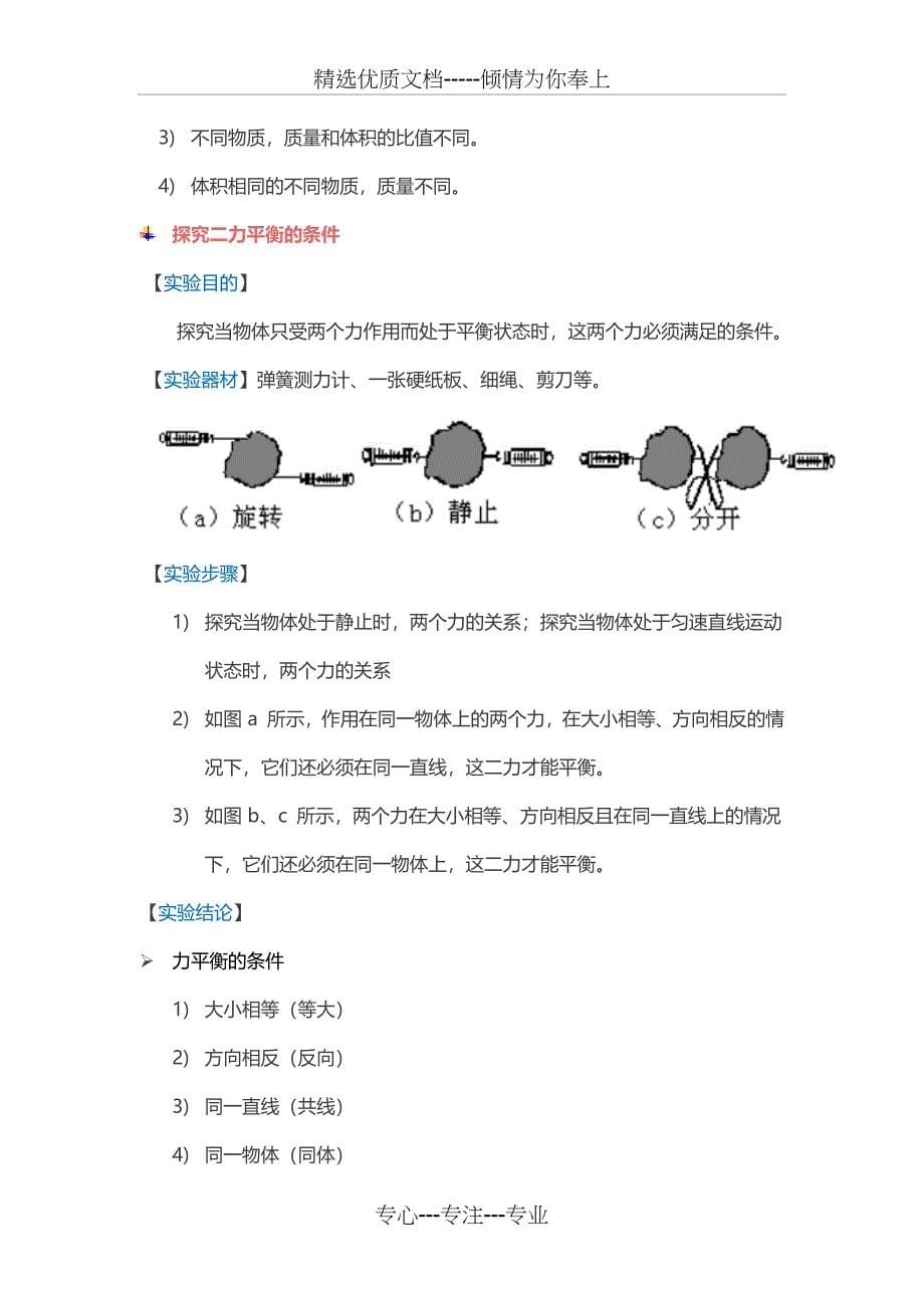 中考物理实验操作及方法归纳(共17页)_第5页