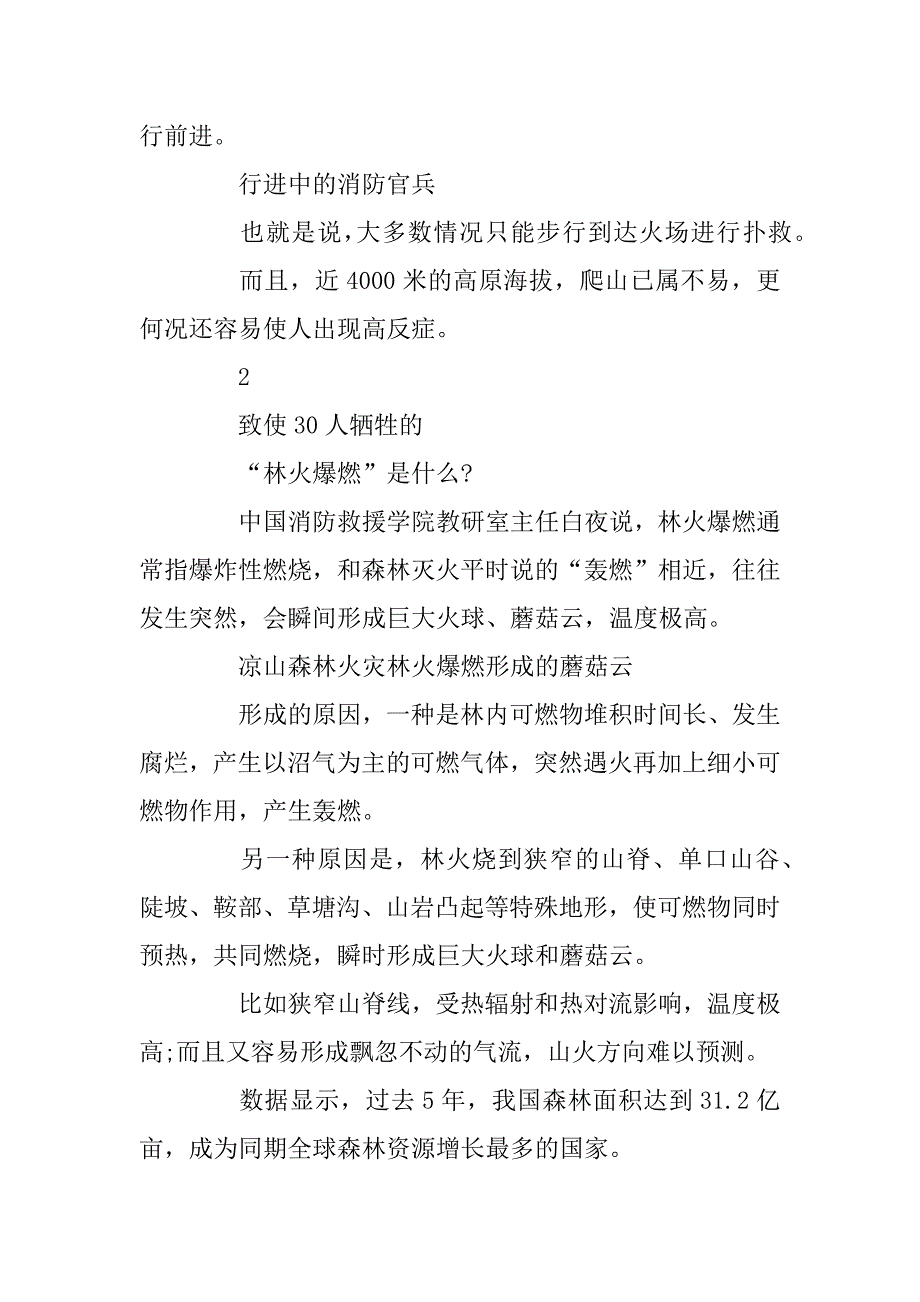 2023年关于感动中国人物四川凉山消防员的事迹故事观后感作文素材大全_第3页