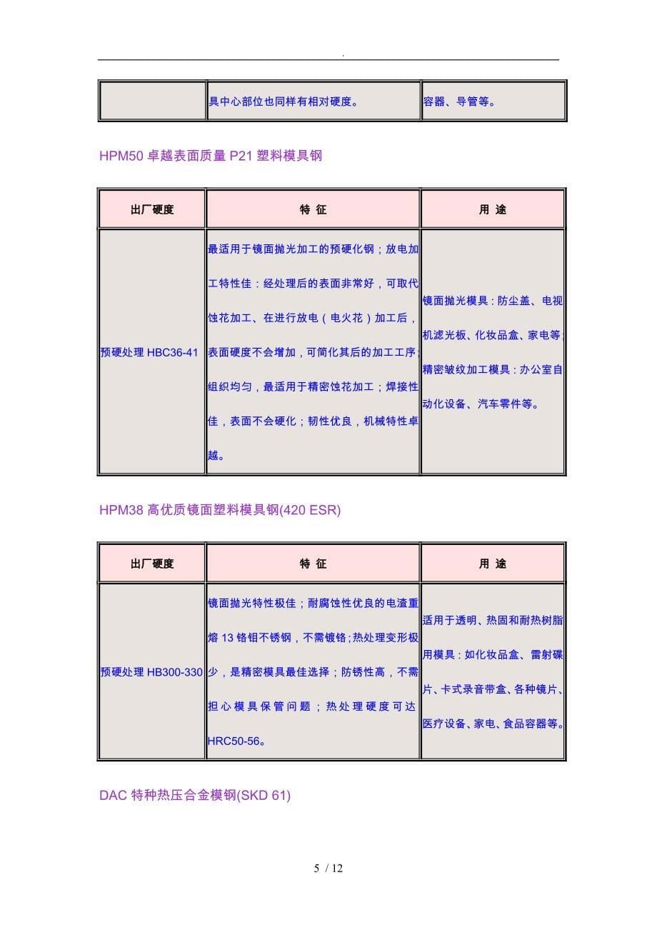 模具设计的钢材选用_第5页