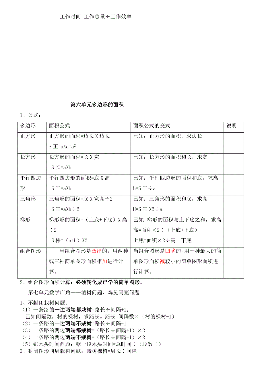 五年级上册数学知识要点归纳.doc_第3页