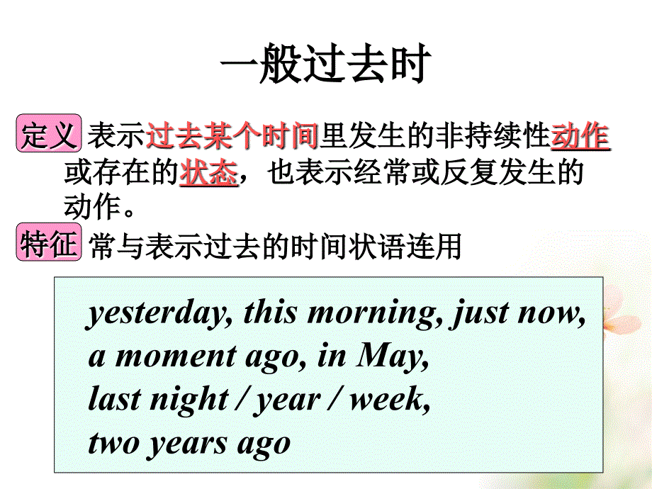 新目标人教版七年级下册一般过去时课件_第2页