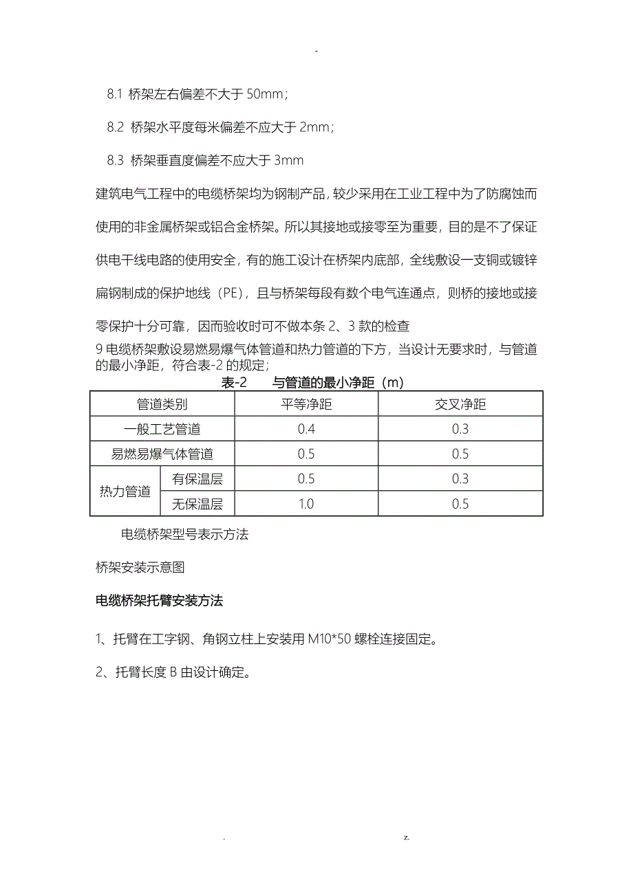 线槽桥架支架安装方法图示_第2页