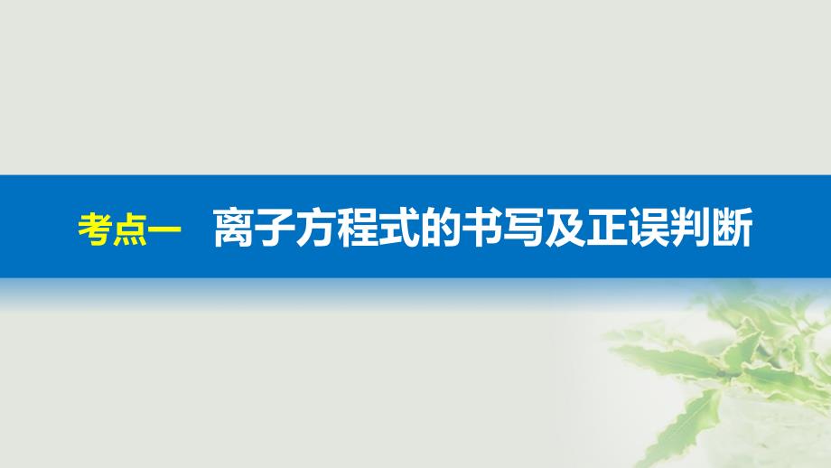 高考化学二轮复习专题03离子反应课件鲁科版_第3页