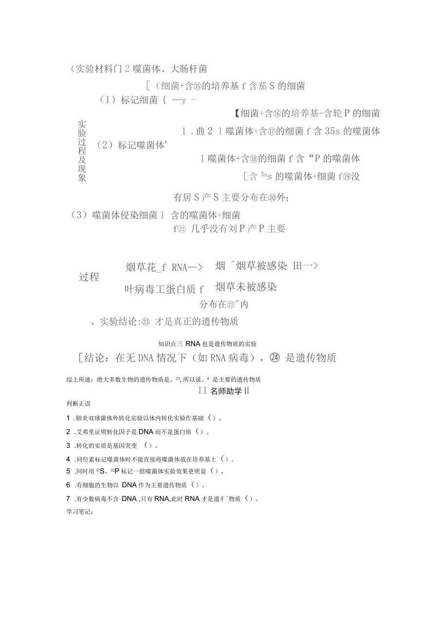 高考生物一轮复习讲义2.2.1DNA是主要的遗传物质_第2页