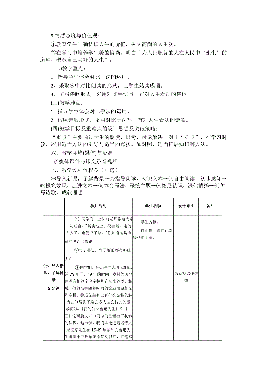 《有的人》教学设计.docx_第2页