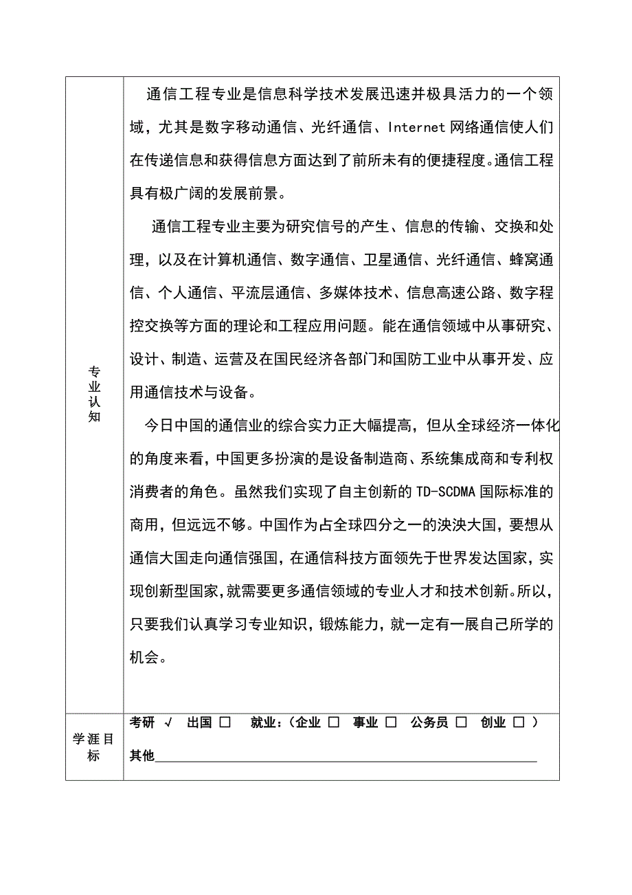 大学生学业生涯规划登记表kk_第3页