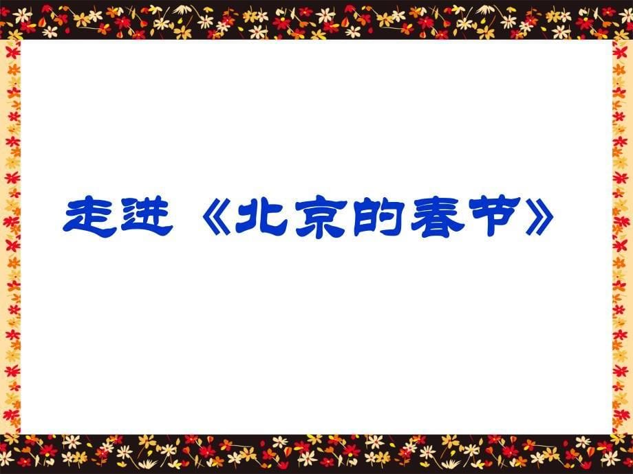 六年级下册《北京的春节》课件_第5页