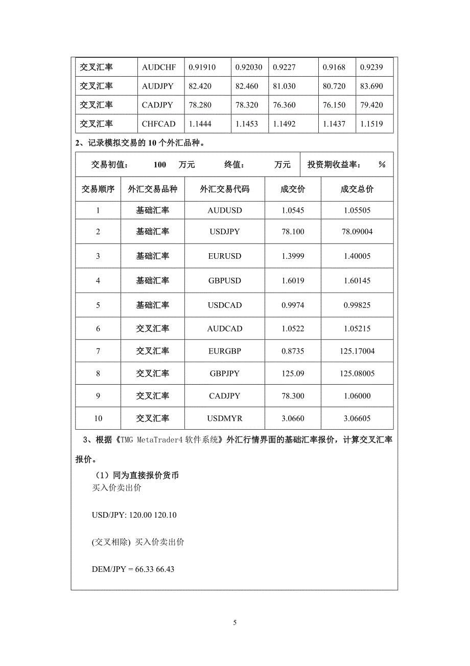 国际金融学实验报告_第5页