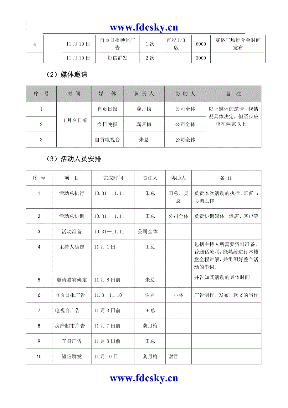 成都赛格广场推介会活动方案_第4页