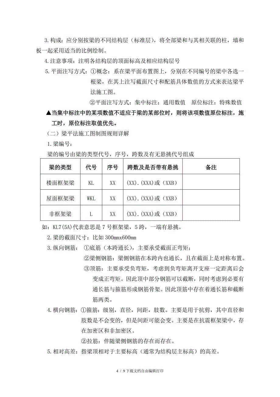 梁平法施工图识读教学设计方案_第4页