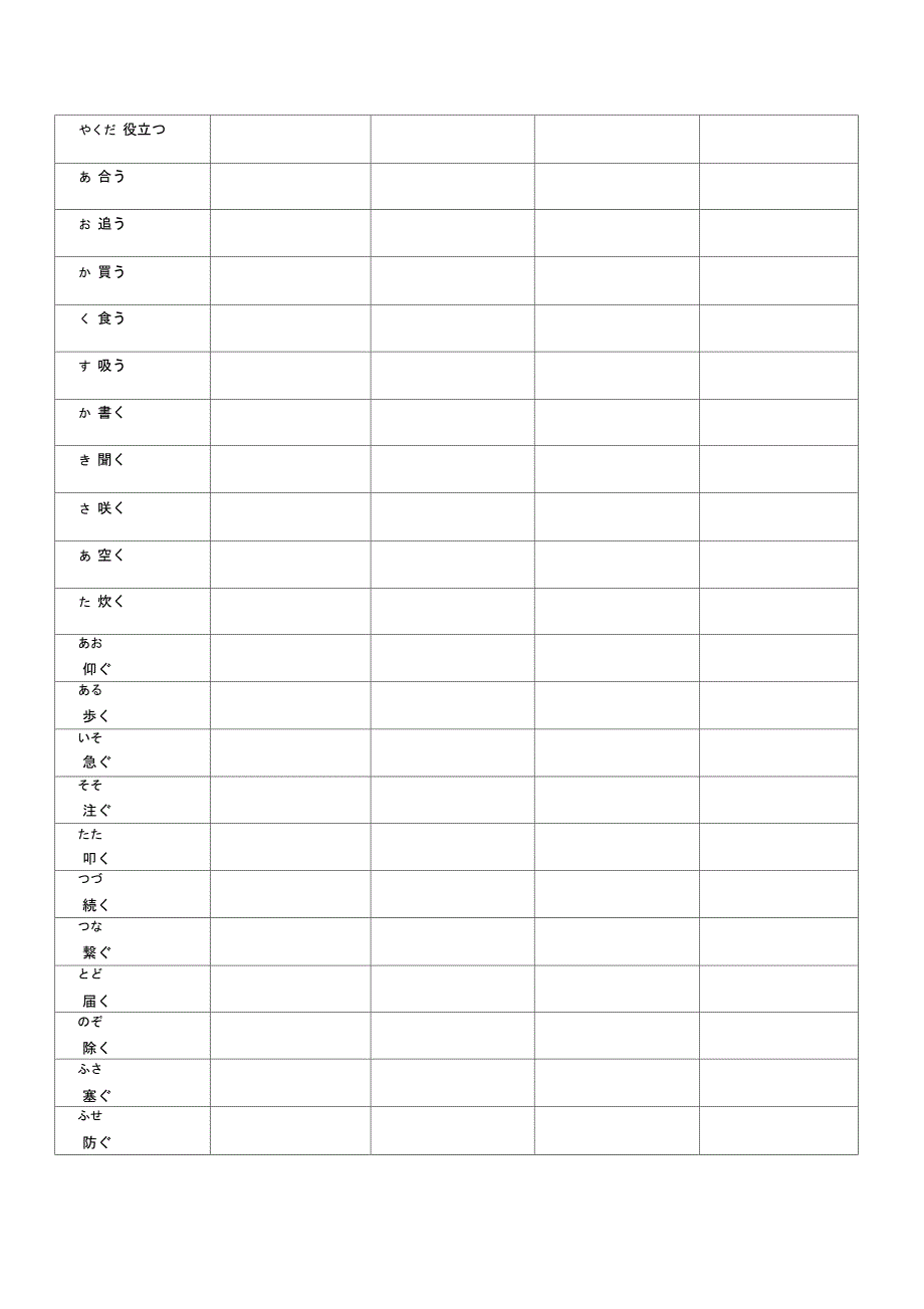 日语初级动词变形练习_第2页