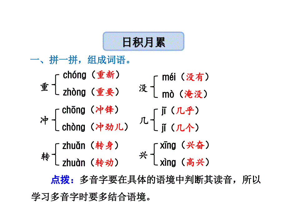 三年级下册语文课件－语文天地四｜北师大版 (共14张PPT)_第1页
