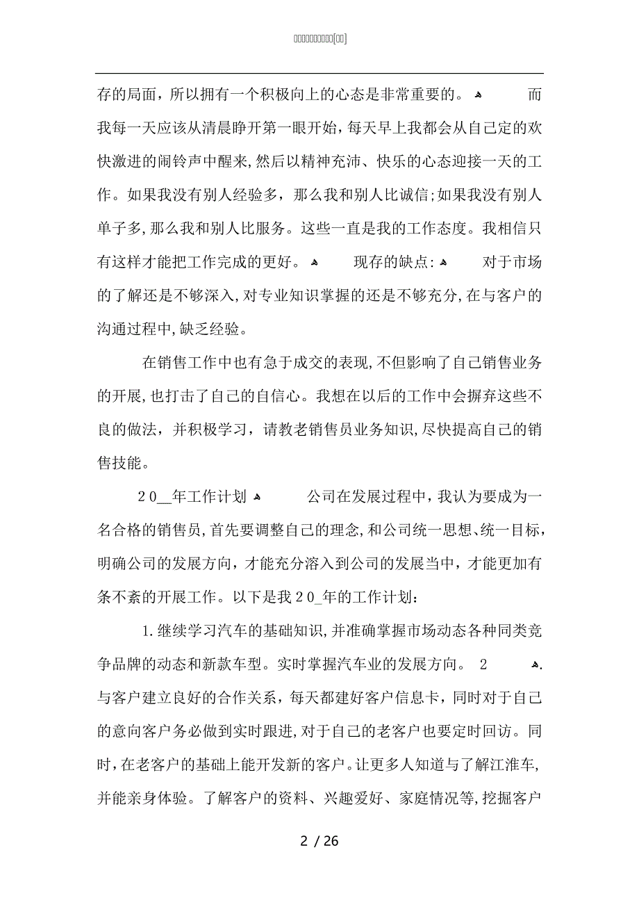 汽车销售顾问年终总结_第2页