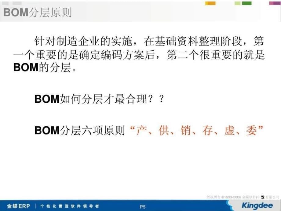 ERP系统BOM分层及编码基础培训ppt课件_第5页