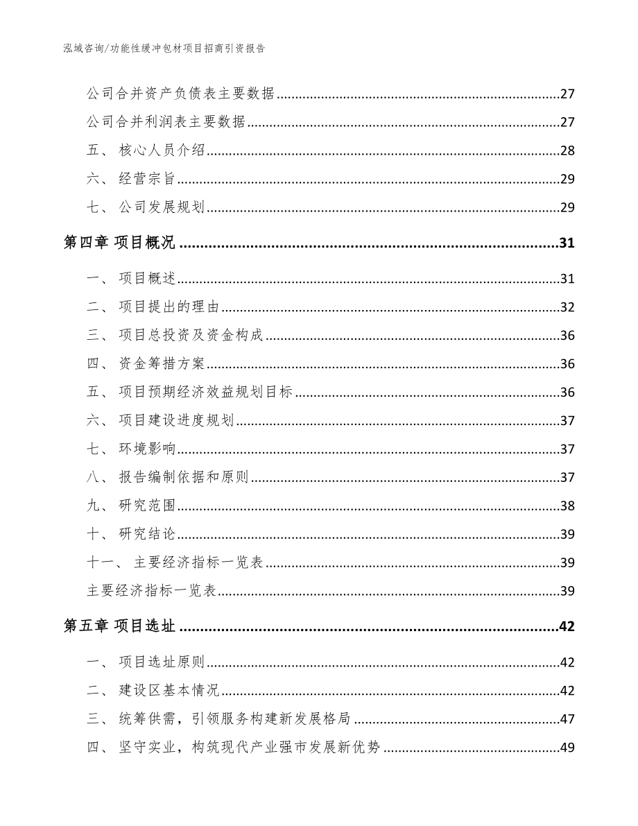 功能性缓冲包材项目招商引资报告_模板参考_第4页