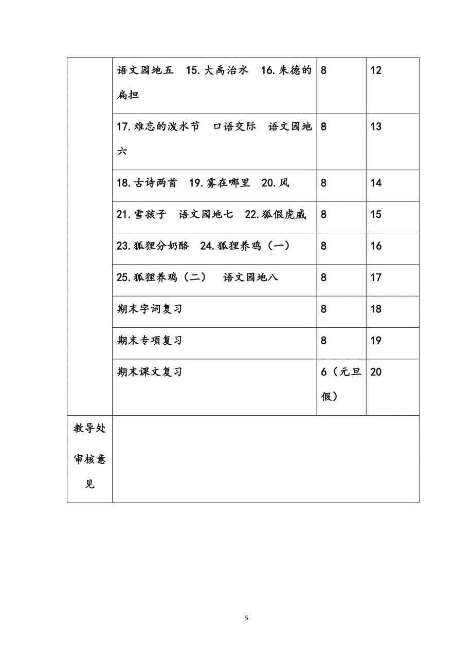 2018年新人教版二年级上册语文教学计划.docx_第5页