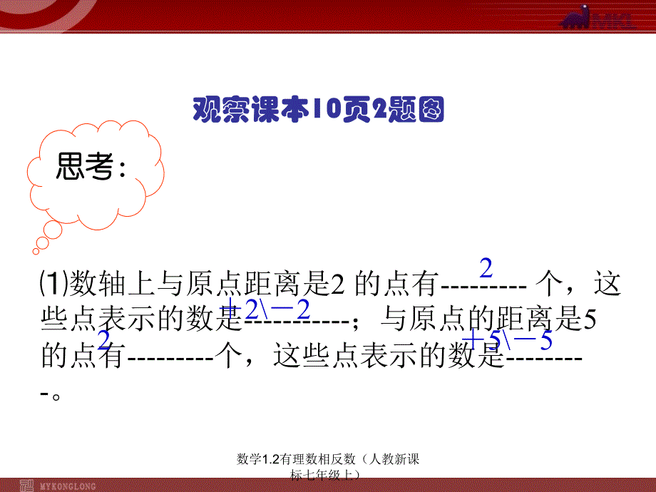 数学1.2有理数相反数人教新课标七年级上课件_第2页