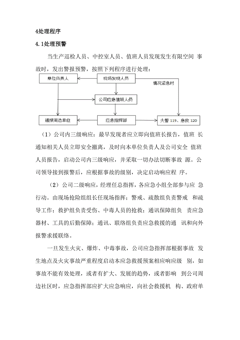 有限空间应急预案模板_第3页