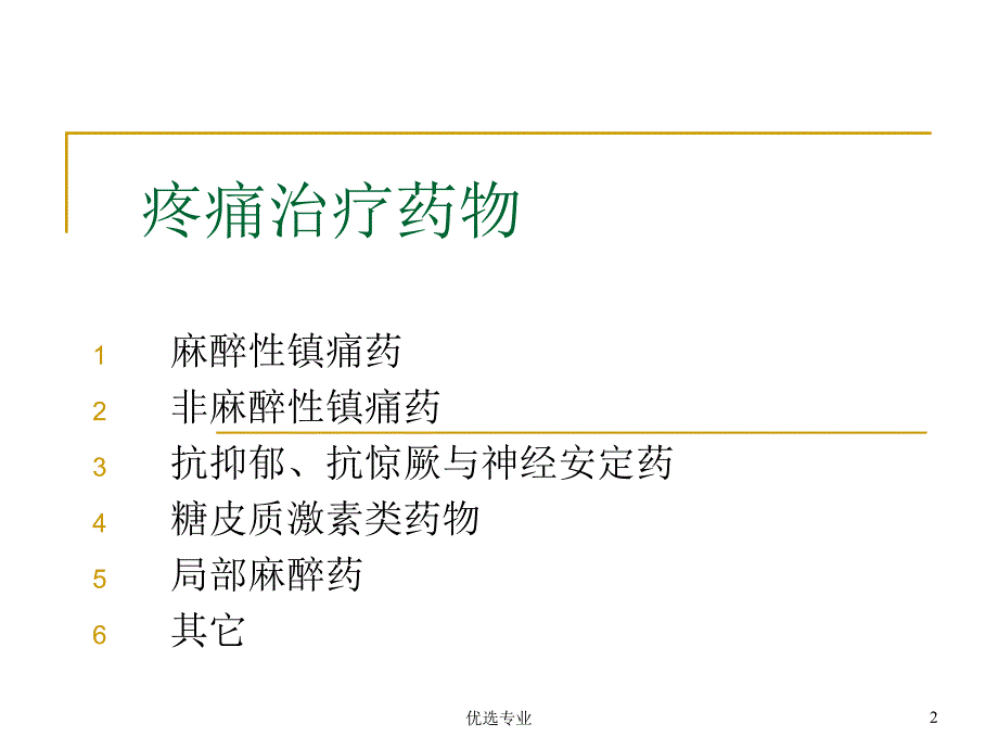 疼痛的药物治疗(麻醉性镇痛药)【专业研究】_第2页