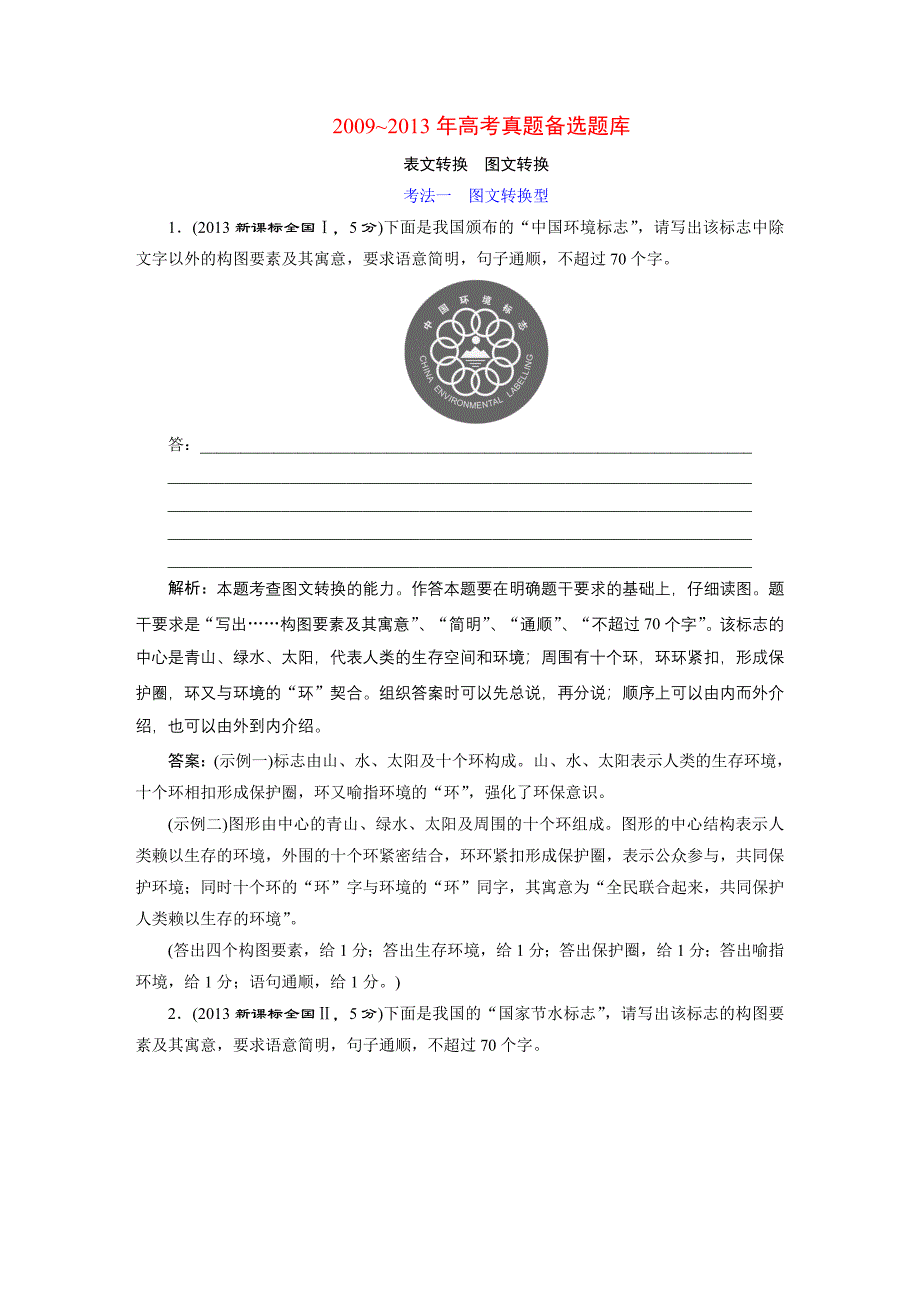 专题8表文转换图文转换_第1页