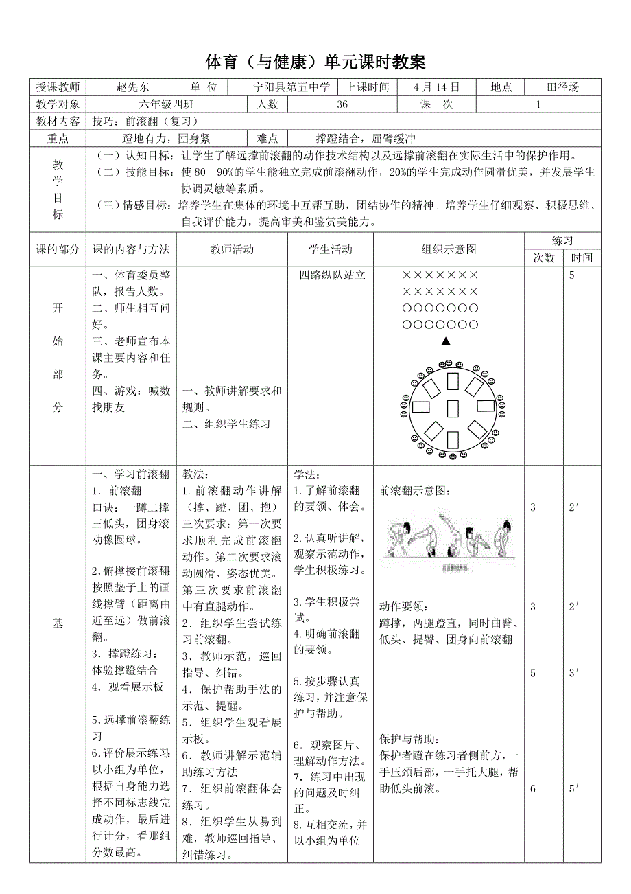 前滚翻教学设计 (2)_第2页