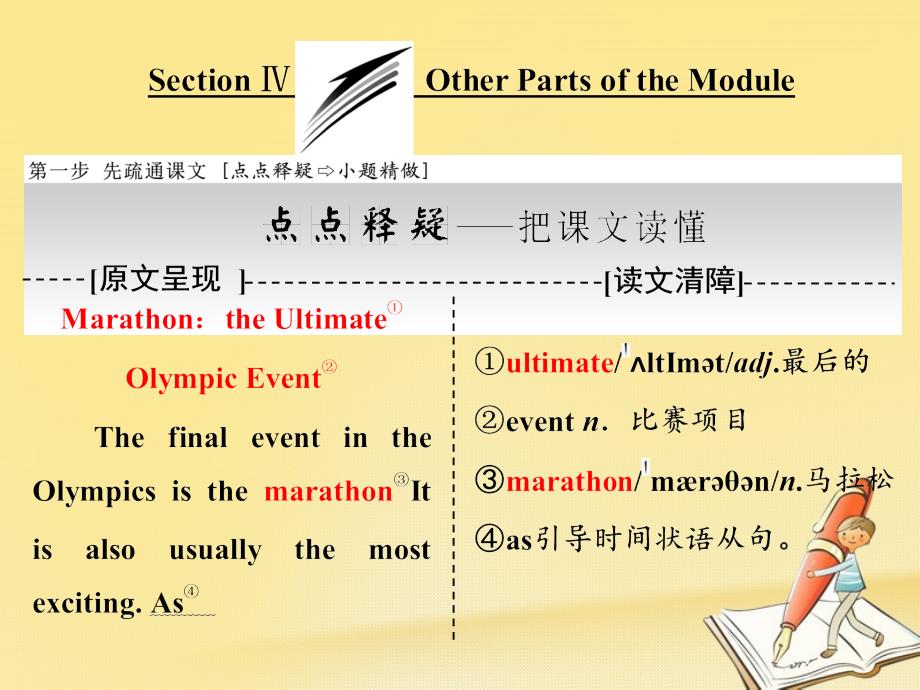 高中英语Module5TheGreatSportsPersonalitySectionOtherPartsoftheModule课件外研版必修5_第1页