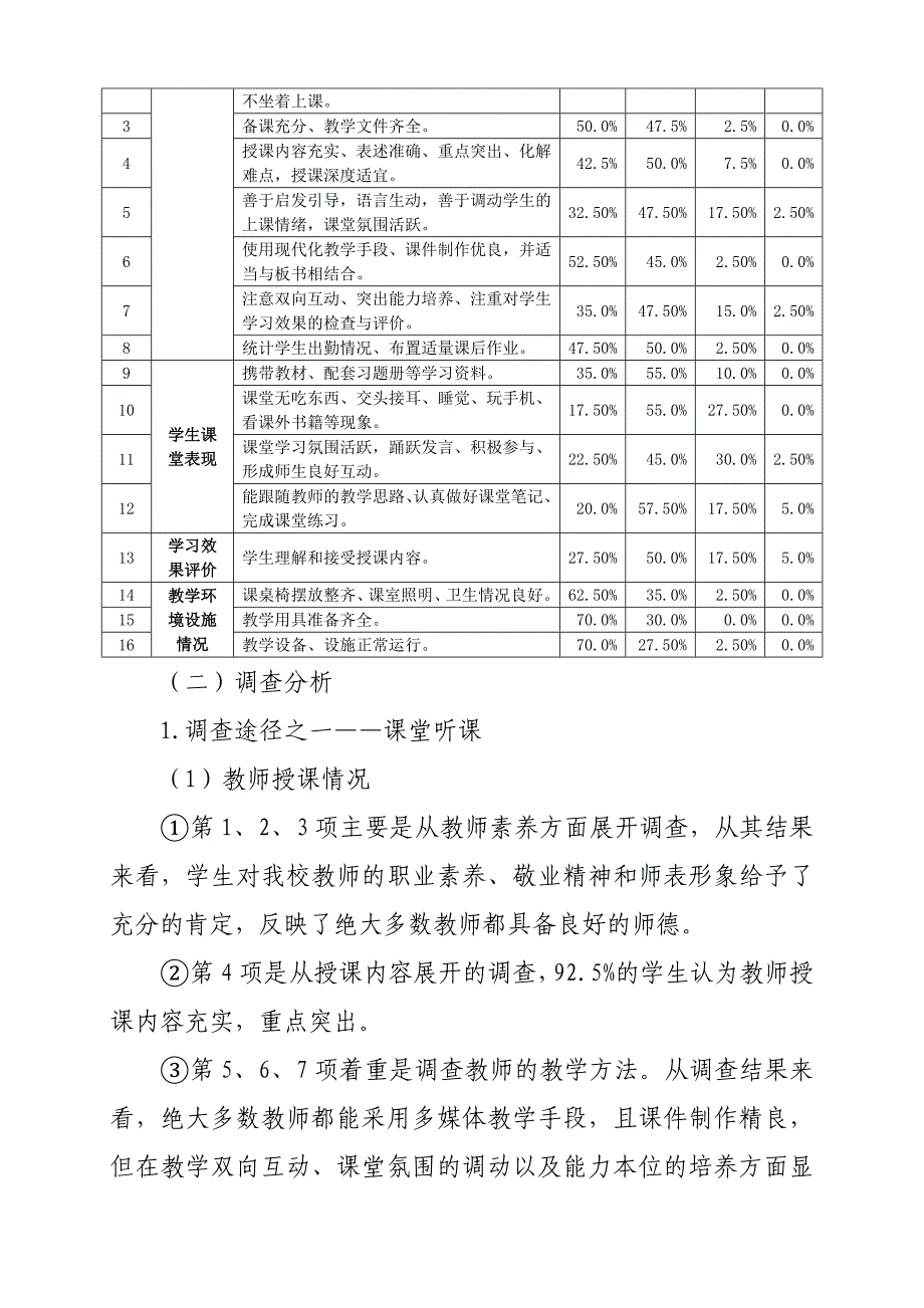 课堂教学质量调查结果分析报告1.doc_第2页