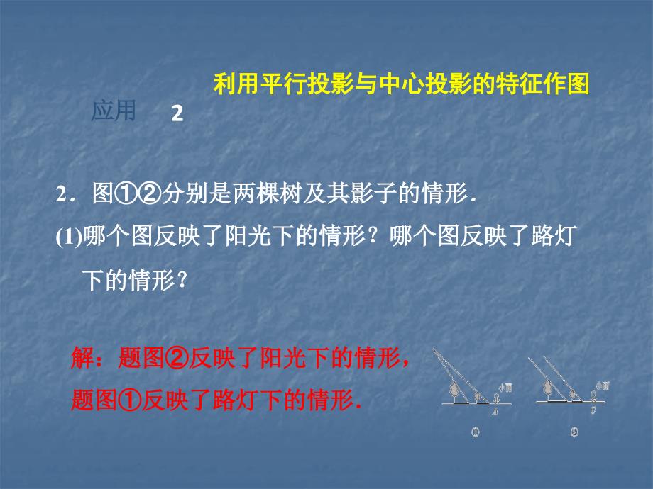 北师大版九年级年级数学上册第5章投影与视图课件1平行投影中心投影正投影的五种常见应用_第4页