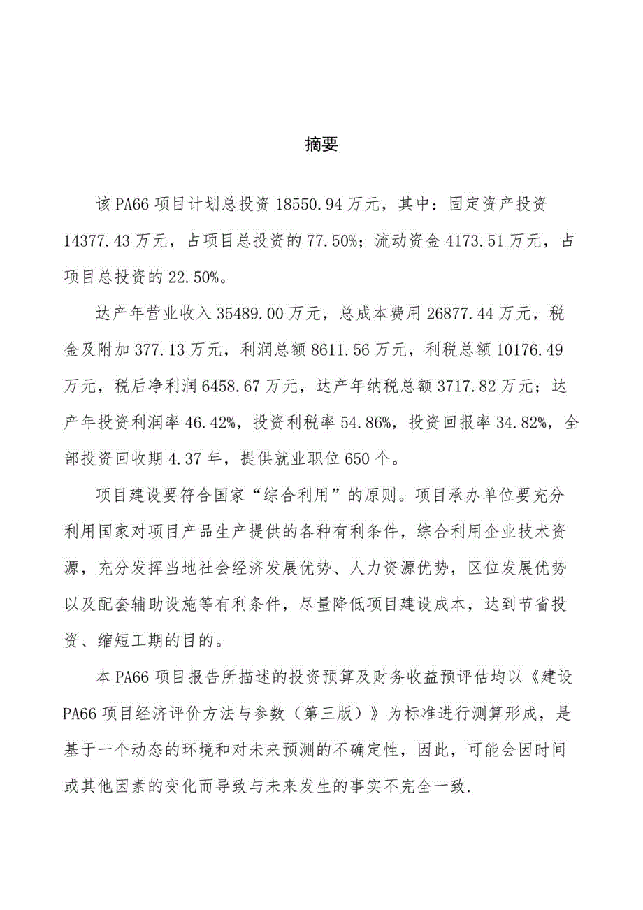 PA66项目可行性研究报告（重点难点分析）_第2页