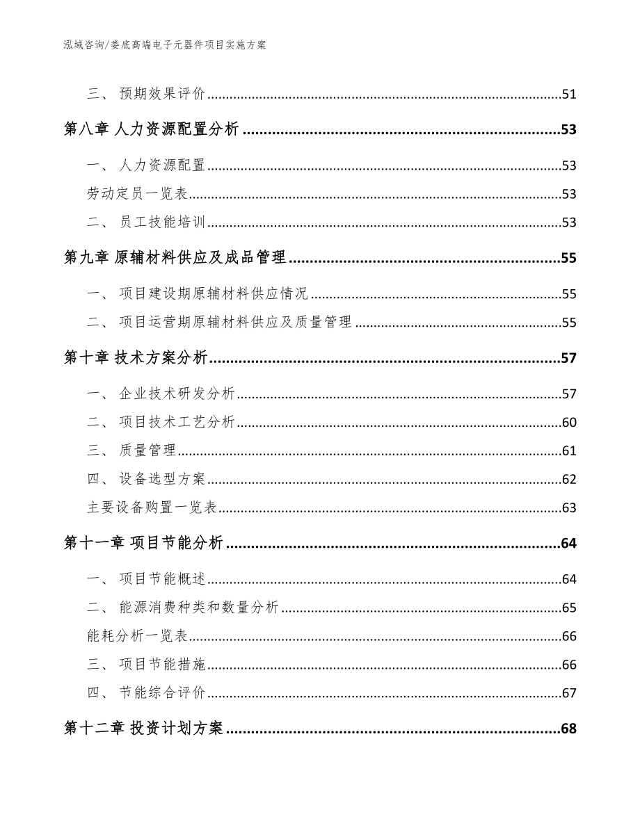 娄底高端电子元器件项目实施方案模板_第4页