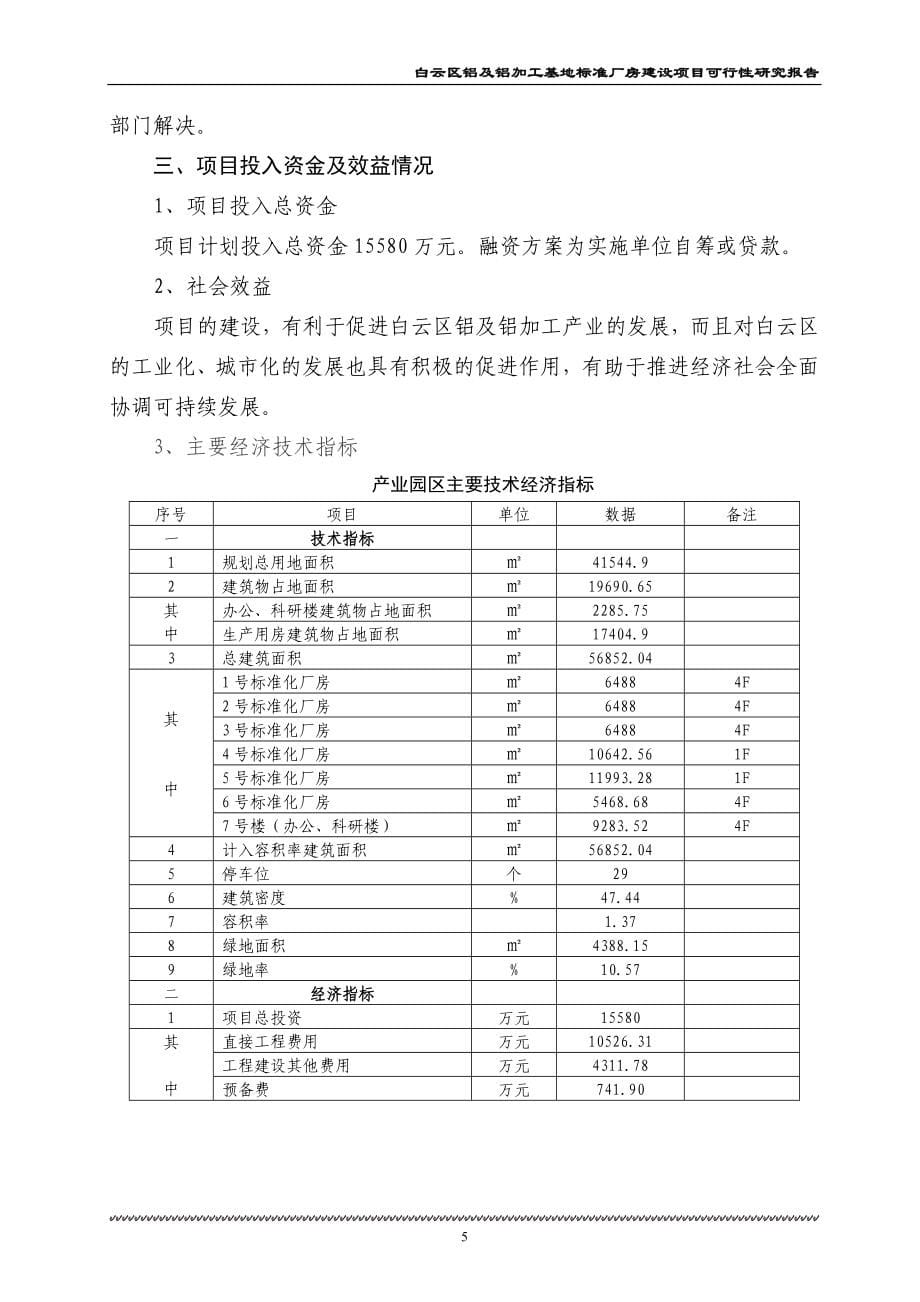 铝及铝加工基地可研商业计划计划解决方案实用文档_第5页