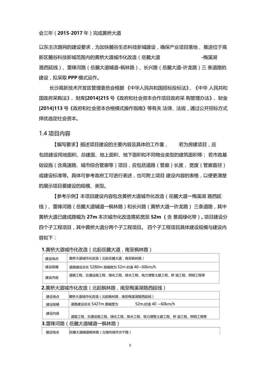 公司以PPP模式实施项目可行性研究报告可研_第5页