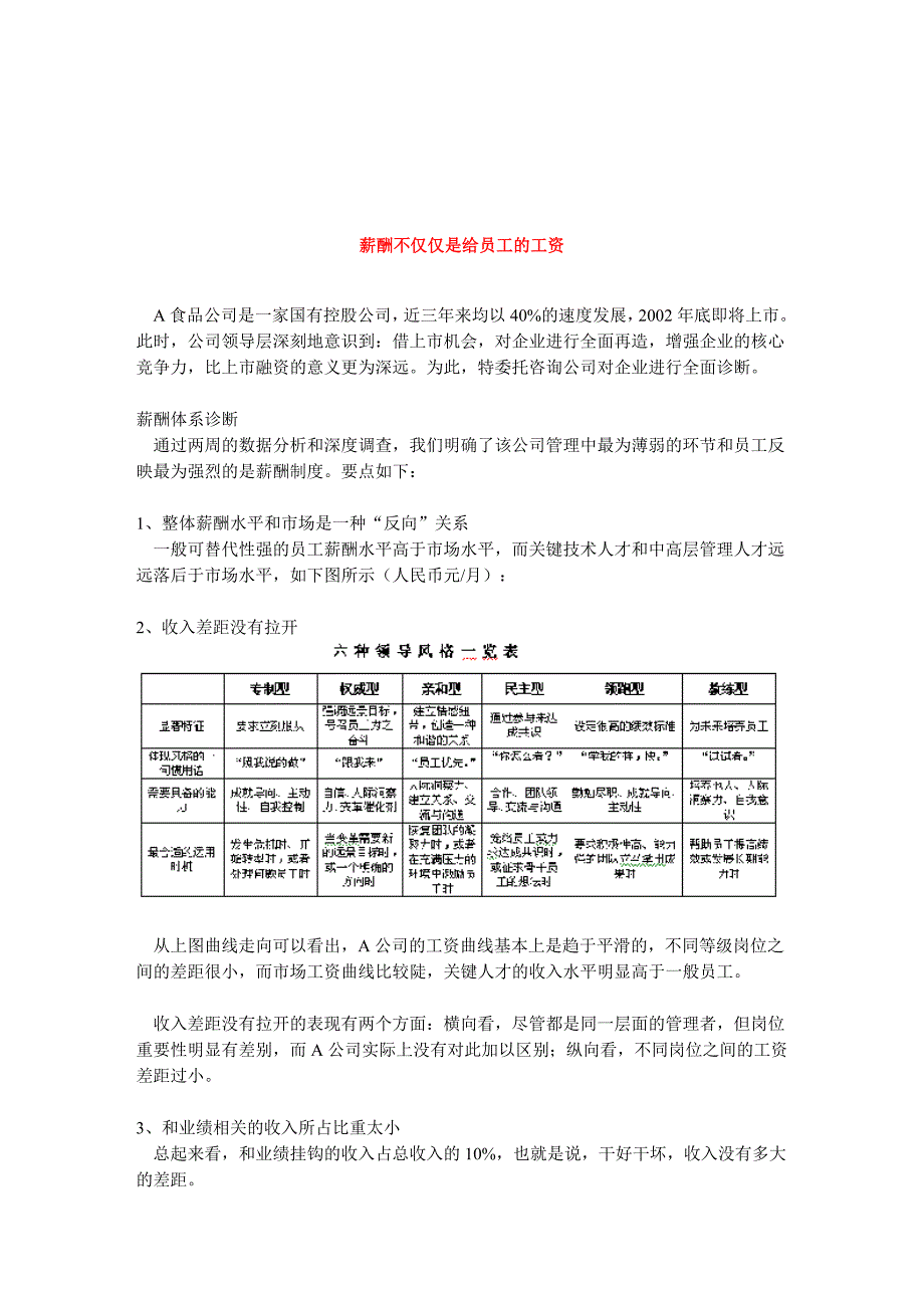 【管理精品】薪酬不仅仅是给员工的工资_第1页