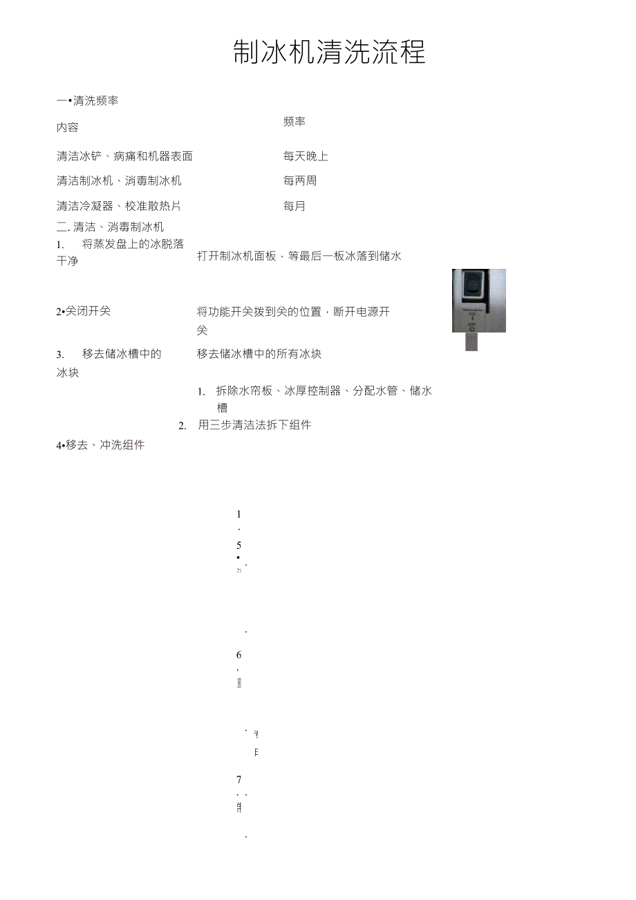 制冰机清洗流程_第1页
