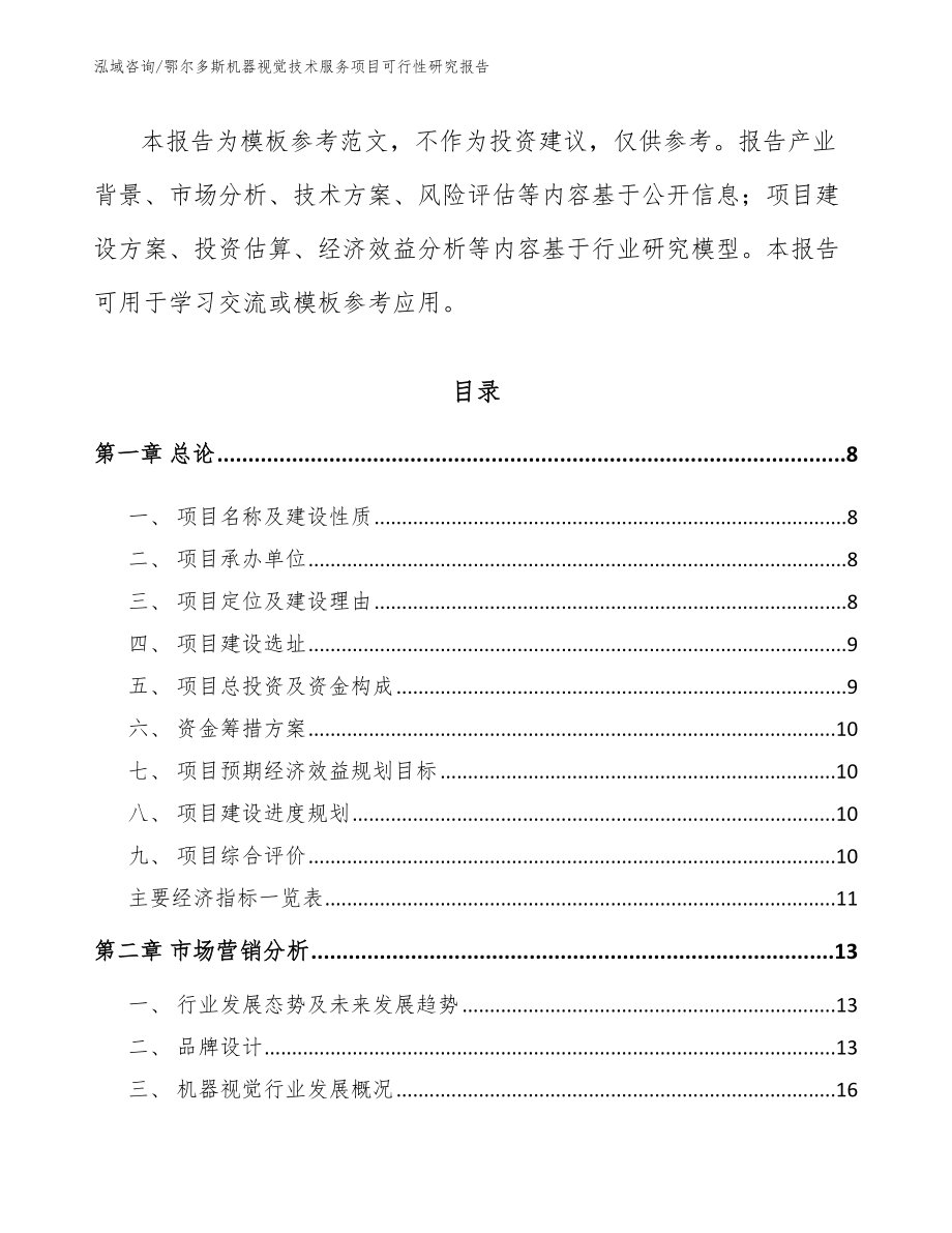 鄂尔多斯机器视觉技术服务项目可行性研究报告_第3页