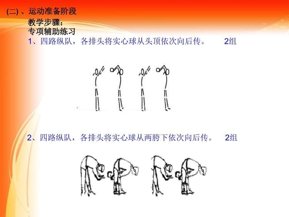 投掷双手从头后向前抛实心球2_第5页