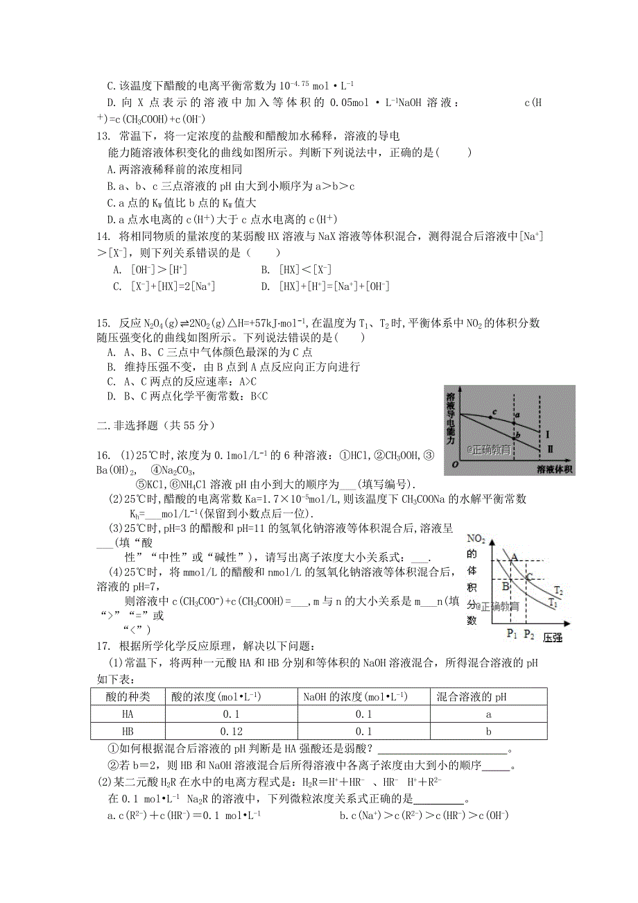 2022-2020学年高二化学上学期第六次双周考试题_第3页