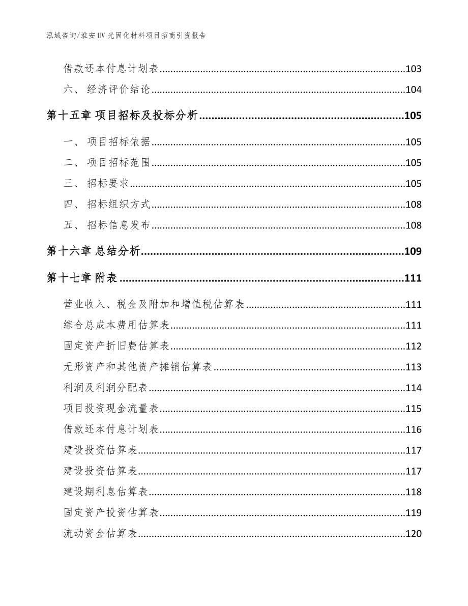 淮安UV光固化材料项目招商引资报告（参考范文）_第5页